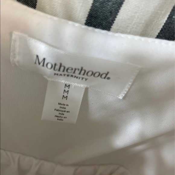 Motherhood maternity white boho maternity dress. Never worn. Medium - Picture 8 of 10